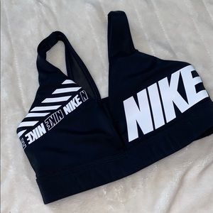 Black Nike sports bra